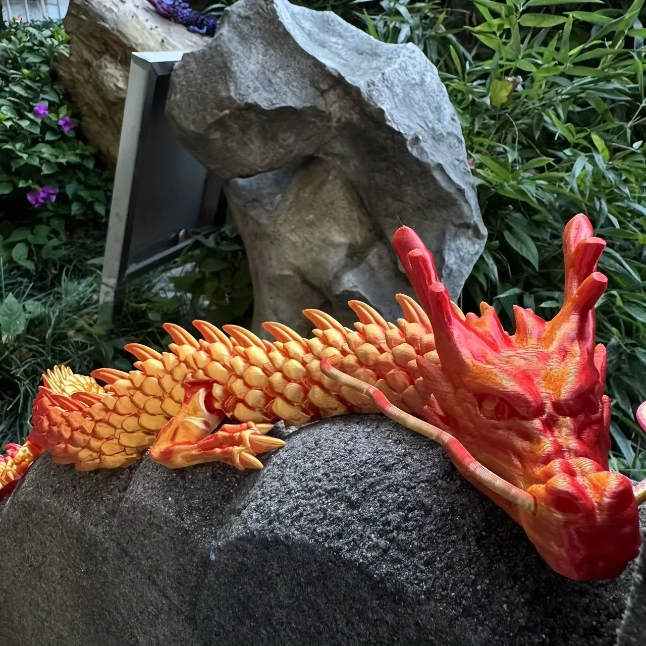 Planted Tank - Figurka chińskiego smoka Loong, drukowana 3D,